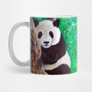 Panda in a Tree Painting Mug